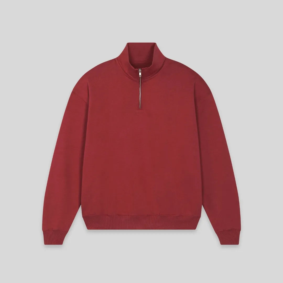 blødt. - Oversized Quarter Zip Sweatshirt