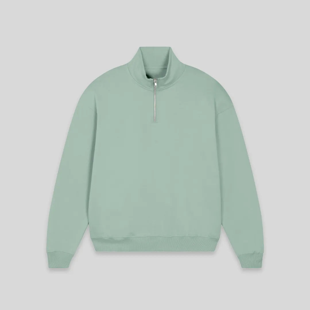 blødt. - Oversized Quarter Zip Sweatshirt